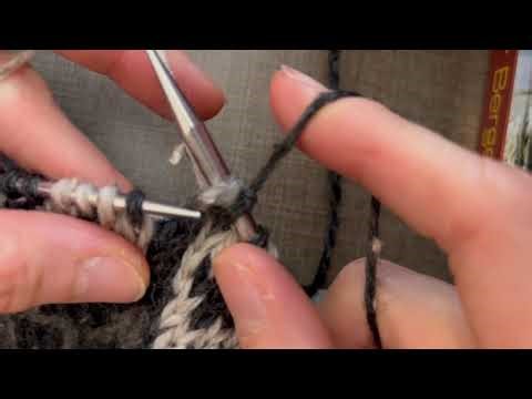 Knitting Stranded Color Work Using Three Color