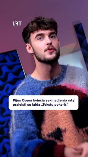 Laidą „Tekstų pokeris“ žiūrėkite sekmadieniais, 09.00 val., per LRT PLIUS. #LRT #Tekstųpokeris | LRT