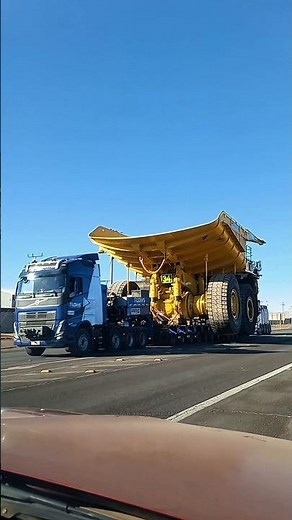 Super large mining truck being transported #komatsu