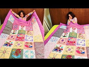 Learn how to sew a Blanket out of Remnant fabric - DIY Tips for sewing newbies!