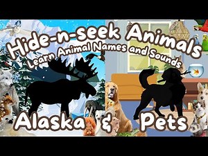 Toddler Learning | Hide-and-Seek Animals | Polar & Pet Animal Names and Sounds for Kids