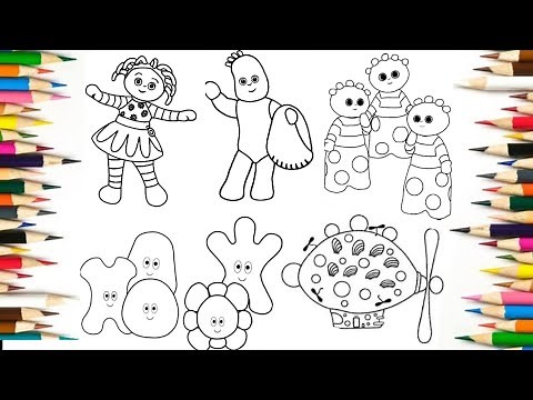 Coloring In the Night Garden l Haahoos Coloring Pages l Easy Colouring for Kids l Haa Hoos l