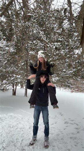 Don’t be fooled he threw me in the snow before this