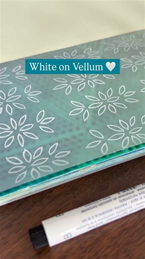 Jackie Hernandez | I’m so glad I put vellum in my scrappy art journals. Love how white doodles look on vellum! You get pattern and a peekaboo to the page... | Instagram