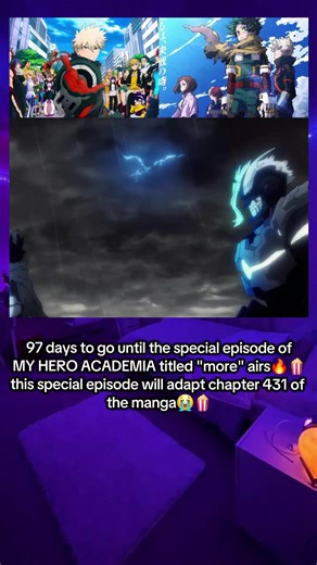 97 days to go until My Hero Academia comes back with a special episode😭🍿 #myheroacademia #anime