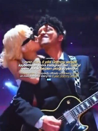 • Bruno Mars'ın, altı yıllık Grammy ödül serisini kaybettikten sonra Instagram'da Rosé'yi takip etmeyi bıraktığı bildirildi. (Düşünceleriniz nedir?) • kaynak : x #keşfett #foryoupage #global #kesfetteyizzzzz #trending @TikTok @ROSÉ @Bruno Mars