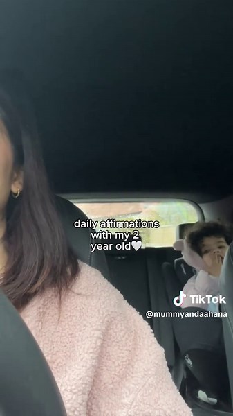 Daily affirmations with my little girl, we do different affirmations everyday, at any moment of the day, whenever we're feeling in the flow of life and energy. I realised how much affirmations helped me when I was struggling as a young girl, during highschool, leaving home, my PCOS struggles & I want my daughter to learn about the power of words, the importance of reaffirming herself when she needs🤍 Thought id share this because I feel so proud of her at 2. She now asks me before bedtime or nap