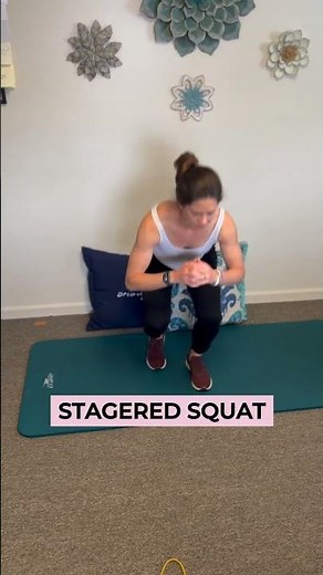 Staggered Squat Exercise | Unilateral Strength, Balance & Knee Stability