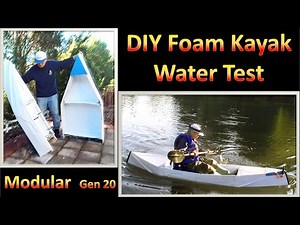 Part 4 DIY Foam Boat ! Modular ! 20 lbs ! Sit-on-top