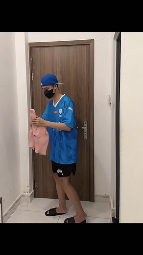 Creative Indoor Fashion with Cartoon Mask Accessory