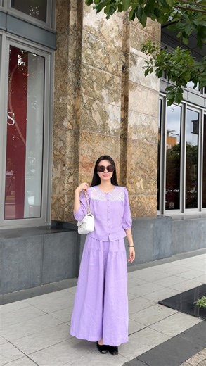 Màu Tím hoa cà huyền thoại mãi đẹp và trẻ trung | LINEN Clothing