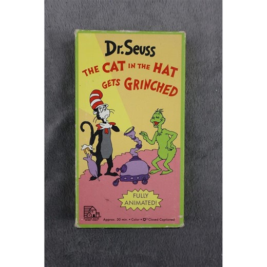 Vintage Dr. Seuss the Cat in the Hat Gets Grinched VHS Random House Home Video - Etsy