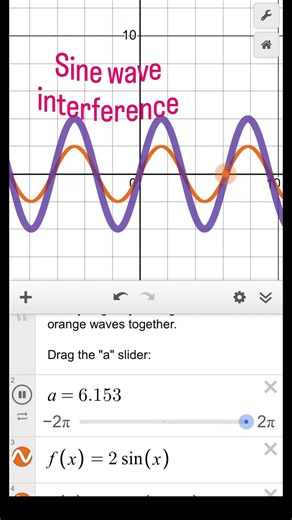 Sine Wave Interference Simulation 🔥