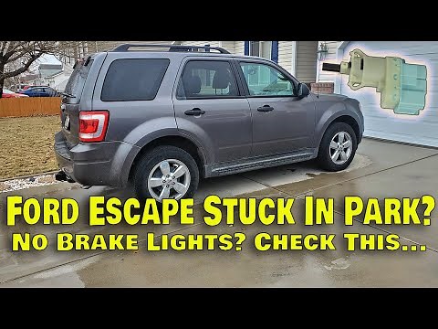 The 89G - Is Your Ford Escape Stuck In Park? Brake Lights Not Working? Look at this...