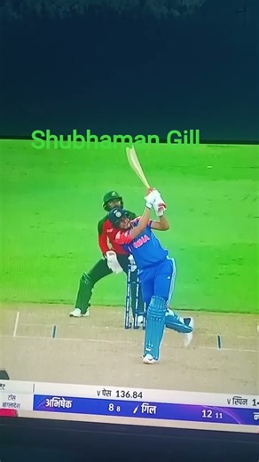 Shubhaman Gill what a six # indian cricket team