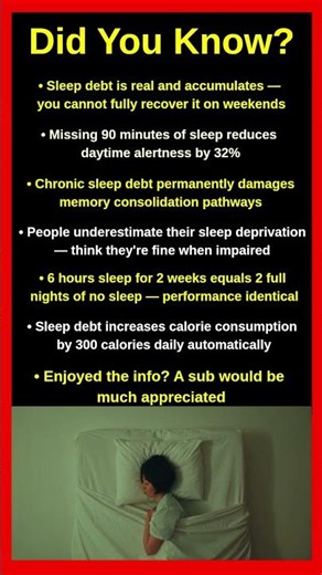 What Science Just Proved About Sleep Debt Will Shock You 😴🔬