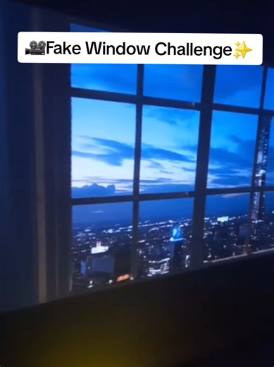 Let's Try A Fake Window Challenge✨📽️ #projector #projectorscreen