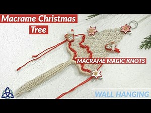 HOW TO Macrame Christmas Tree Wall Hanging Decoration