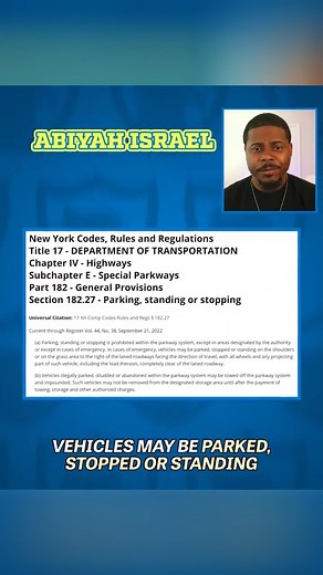 40K views · 327 reactions | New York Code 182.27 #reels #parking #ID #law #police #cops #viral | We The People Community | Facebook