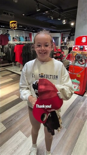 Surprising some young fans with our new third shirt