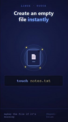 Create an Empty File Instantly in Linux with touch