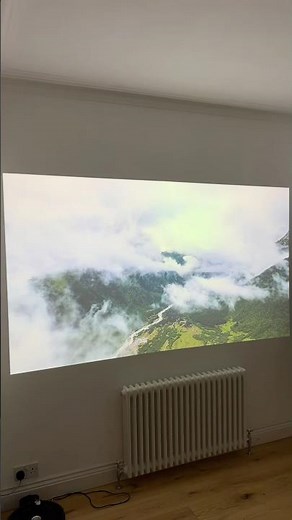 Ceiling Mounting & Testing the BenQ W2720i Projector on a white wall - No Screen