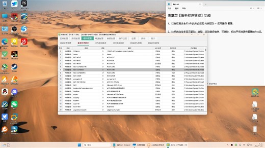【作者讲解】“服务程序管理”功能，可管理内核驱动   应用服务