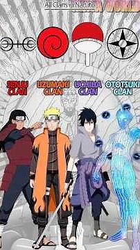 All Clans in Naruto #naruto #anime #narutoshippuden #clan #uchihaclan #otsutsuki #senju #namikaze