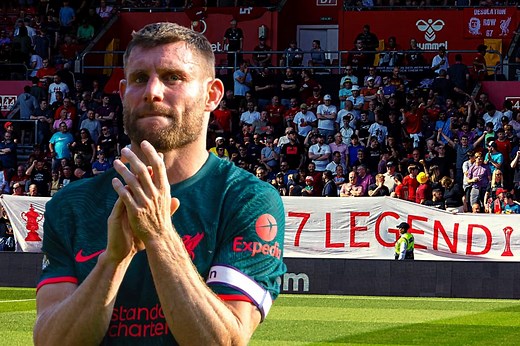 Milner thanks 'special' Liverpool fans after 'emotional' farewell