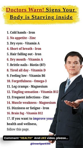 Doctors Warn! Signs Your Body Is Starving Inside (After 60)