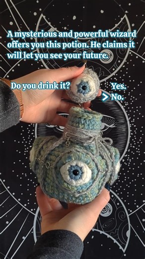 would you like to see your future? #crochet #fantasy #dnd