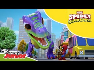 🦖 Dinozaur w sąsiedztwie | Spidey i Super-Kumple | Disney Junior Polska