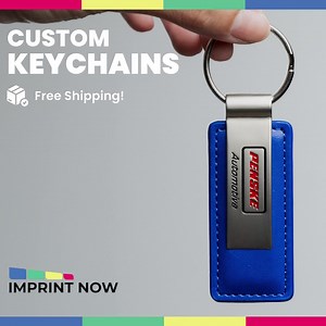 Create unique, fully customizable keychains tailored to your style. Choose from a variety of materials and designs to showcase your brand or make memorable keepsakes. Start customizing today! | Imprint Now
