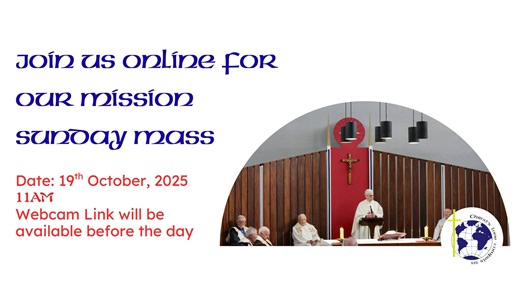 A reminder that Mission Sunday Mass will be broadcast live from St Patrick’s, Kiltegan at 11am this Sunday. You can join us from 10:45am via livestream at: https://mcn.live/Camera/st-patricks-missionary-society Please note, a password will not be needed to view. The Mass will be recorded and available for viewing later on our website: 🌐 www.spms.org | St Patrick's Missionary Society