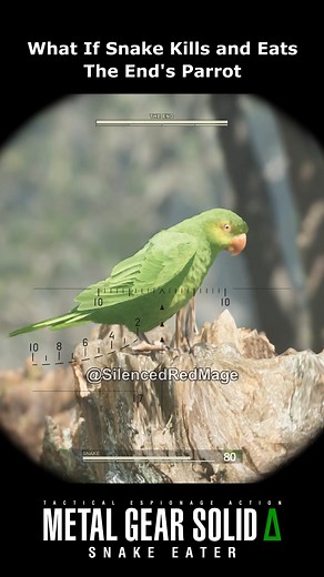 670K views · 4K reactions | What If Snake Kills The End's Parrot #metalgearsolid #mgs3 | Silenced Red Mage | Facebook