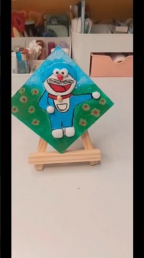 I Made a DIY Doremon Using Mouldit Clay