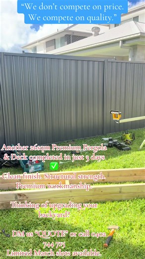 Transform Your Backyard with a Premium Pergola & Deck