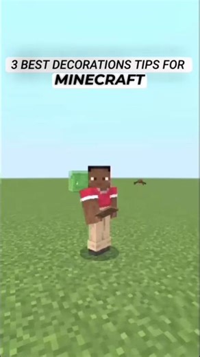 🏡3 BEST DECORATIONS TIPS FOR MINECRAFT!