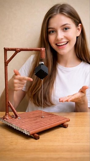 Real Magnetic Levitation at Home 🧲 | DIY Floating Object Science Project #diy #magneticlevitation