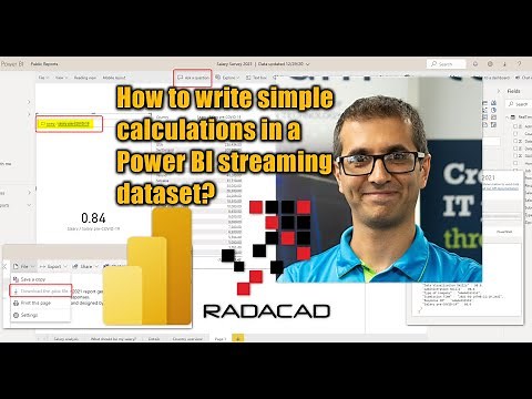 How to write simple calculations in a Power BI streaming dataset