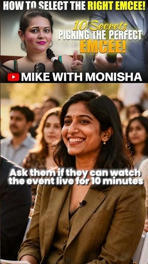 How to Select the RIGHT Emcee! | MIKE WITH MONISHA