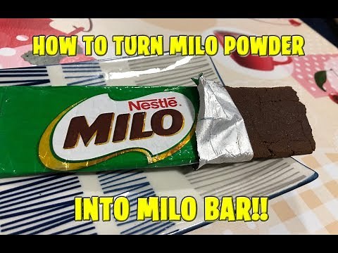 (Simple DIY Snack) How to make milo bar using only iron!