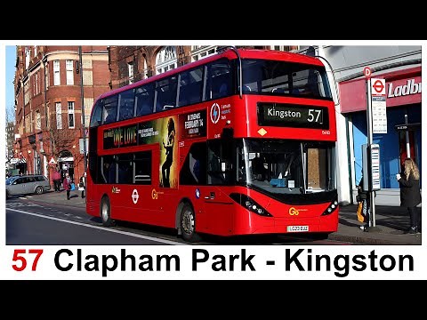 London Bus Route 57 Clapham Park to Kingston.