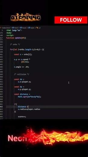 I Made a Neon Catcher Game Using HTML, CSS & JavaScript 🎮⚡