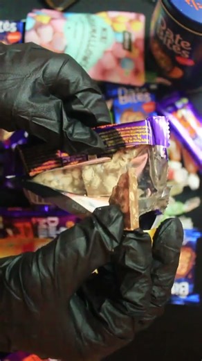 Chocolate ASMR 🍫 Dairy Milk Roasted Almonds | Crunchy & Satisfying Sounds #shorts