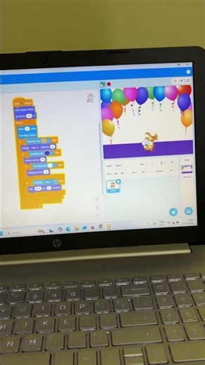 Program using touching color #computer #programming #scratch #onlineteaching #tutorial #education