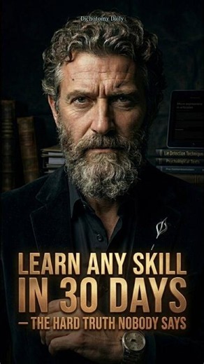 Learn ANY Skill in 30 Days — The Hard Truth Nobody Says #learnfast #selfimprovement #motivation