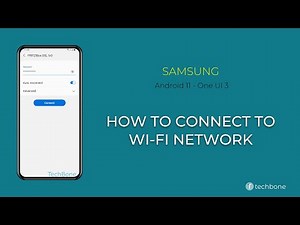 How to Connect to a Wi-Fi network - Samsung [Android 11 - One UI 3]
