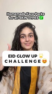 10K views · 105 reactions | Homemade Face Packs for all skin types  #Eid2025 #facepack #shortsreels #WaniaZaidi #HomemadeGoodness #skincareroutine #skincare | Wania Zaidi Nutritionist | Facebook