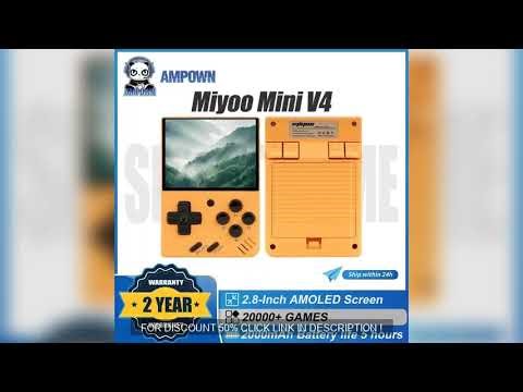 AMPOWN Miyoo Mini V4 Consoles Handheld Game Players 2.8'' IP Discount 50% #AliExpress